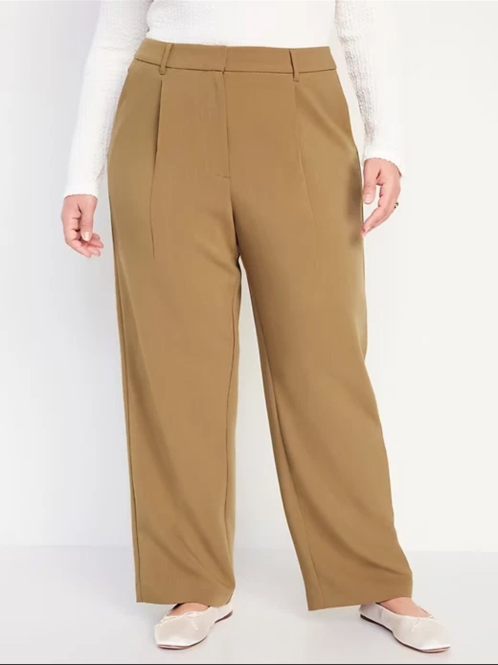 Old Navy Womens Taylor Wide Leg Trousers Pants Large NEW Extra High Rise Career